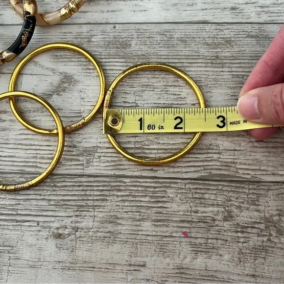 Vintage Gorgeous Elegant Gold, Black, and Green Bangle Sets - Picture 9 of 10